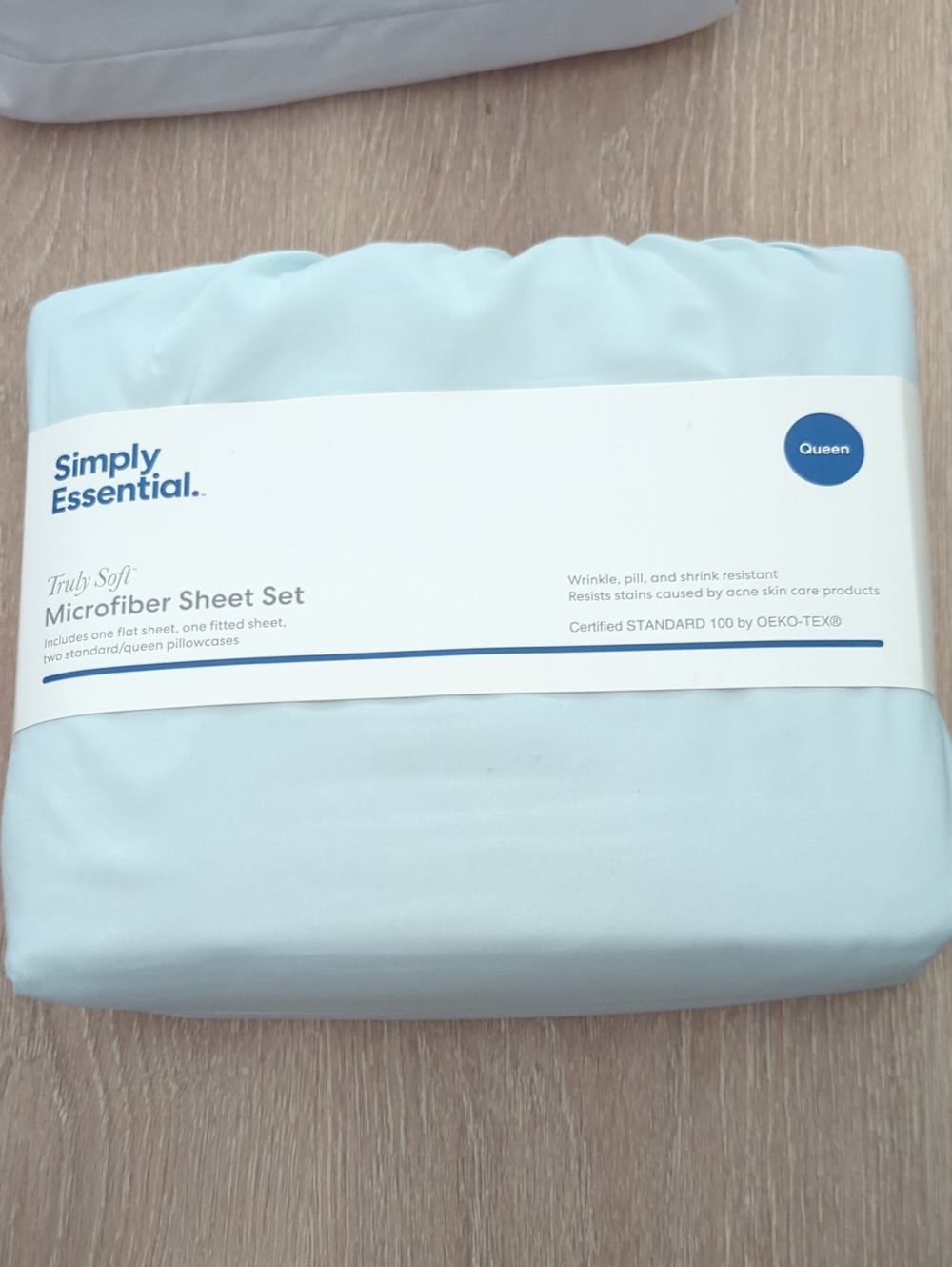Queen Bed Sheets Blue Set New